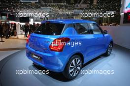 Suzuki Swift 07-08.03.2017. Geneva International Motor Show, Geneva, Switzerland. www.xpbimages.com, EMail: requests@xpbimages.com - copy of publication required for printed pictures. Every used picture is fee-liable. © Copyright: Photo4 / XPB Images