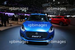 Suzuki Swift 07-08.03.2017. Geneva International Motor Show, Geneva, Switzerland. www.xpbimages.com, EMail: requests@xpbimages.com - copy of publication required for printed pictures. Every used picture is fee-liable. © Copyright: Photo4 / XPB Images