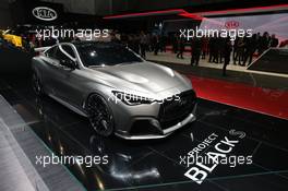 Infiniti q60 Project Black 07-08.03.2017. Geneva International Motor Show, Geneva, Switzerland. www.xpbimages.com, EMail: requests@xpbimages.com - copy of publication required for printed pictures. Every used picture is fee-liable. © Copyright: Photo4 / XPB Images