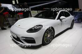 Porsche Panamera Turbo S E-hybrid 07-08.03.2017. Geneva International Motor Show, Geneva, Switzerland. www.xpbimages.com, EMail: requests@xpbimages.com - copy of publication required for printed pictures. Every used picture is fee-liable. © Copyright: Photo4 / XPB Images