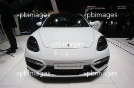 Porsche Panamera Turbo S E-hybrid 07-08.03.2017. Geneva International Motor Show, Geneva, Switzerland. www.xpbimages.com, EMail: requests@xpbimages.com - copy of publication required for printed pictures. Every used picture is fee-liable. © Copyright: Photo4 / XPB Images