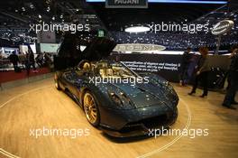 Pagani Huayra Roadster 07-08.03.2017. Geneva International Motor Show, Geneva, Switzerland. www.xpbimages.com, EMail: requests@xpbimages.com - copy of publication required for printed pictures. Every used picture is fee-liable. © Copyright: Photo4 / XPB Images