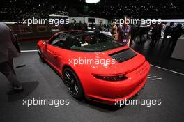 Porsche 911 GTS Targa 07-08.03.2017. Geneva International Motor Show, Geneva, Switzerland. www.xpbimages.com, EMail: requests@xpbimages.com - copy of publication required for printed pictures. Every used picture is fee-liable. © Copyright: Photo4 / XPB Images