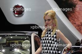 Stand Girls 07-08.03.2017. Geneva International Motor Show, Geneva, Switzerland. www.xpbimages.com, EMail: requests@xpbimages.com - copy of publication required for printed pictures. Every used picture is fee-liable. © Copyright: Photo4 / XPB Images