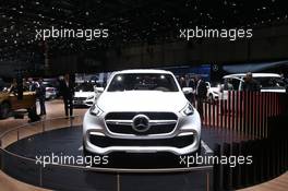 Mercedes X Class 07-08.03.2017. Geneva International Motor Show, Geneva, Switzerland. www.xpbimages.com, EMail: requests@xpbimages.com - copy of publication required for printed pictures. Every used picture is fee-liable. © Copyright: Photo4 / XPB Images