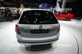 Skoda Octavia Scout 07-08.03.2017. Geneva International Motor Show, Geneva, Switzerland. www.xpbimages.com, EMail: requests@xpbimages.com - copy of publication required for printed pictures. Every used picture is fee-liable. © Copyright: Photo4 / XPB Images