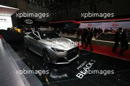 Infiniti q60 Project Black 07-08.03.2017. Geneva International Motor Show, Geneva, Switzerland. www.xpbimages.com, EMail: requests@xpbimages.com - copy of publication required for printed pictures. Every used picture is fee-liable. © Copyright: Photo4 / XPB Images