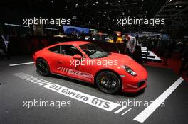 Porsche 911 GTS 07-08.03.2017. Geneva International Motor Show, Geneva, Switzerland. www.xpbimages.com, EMail: requests@xpbimages.com - copy of publication required for printed pictures. Every used picture is fee-liable. © Copyright: Photo4 / XPB Images