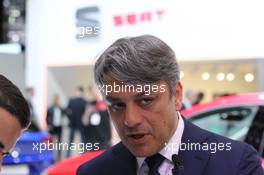 Luca De Meo (ITA) Seat CEO 07-08.03.2017. Geneva International Motor Show, Geneva, Switzerland. www.xpbimages.com, EMail: requests@xpbimages.com - copy of publication required for printed pictures. Every used picture is fee-liable. © Copyright: Photo4 / XPB Images
