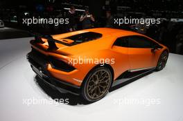 Lamborghini Huracan Performante 07-08.03.2017. Geneva International Motor Show, Geneva, Switzerland. www.xpbimages.com, EMail: requests@xpbimages.com - copy of publication required for printed pictures. Every used picture is fee-liable. © Copyright: Photo4 / XPB Images