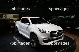 Mercedes X Class 07-08.03.2017. Geneva International Motor Show, Geneva, Switzerland. www.xpbimages.com, EMail: requests@xpbimages.com - copy of publication required for printed pictures. Every used picture is fee-liable. © Copyright: Photo4 / XPB Images