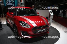 Suzuki Swift 07-08.03.2017. Geneva International Motor Show, Geneva, Switzerland. www.xpbimages.com, EMail: requests@xpbimages.com - copy of publication required for printed pictures. Every used picture is fee-liable. © Copyright: Photo4 / XPB Images