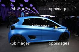 Renault ZOE E-Sport 07-08.03.2017. Geneva International Motor Show, Geneva, Switzerland. www.xpbimages.com, EMail: requests@xpbimages.com - copy of publication required for printed pictures. Every used picture is fee-liable. © Copyright: Photo4 / XPB Images