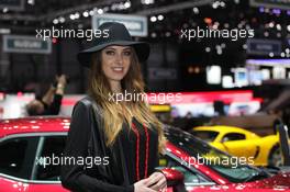 Stand Girls 07-08.03.2017. Geneva International Motor Show, Geneva, Switzerland. www.xpbimages.com, EMail: requests@xpbimages.com - copy of publication required for printed pictures. Every used picture is fee-liable. © Copyright: Photo4 / XPB Images