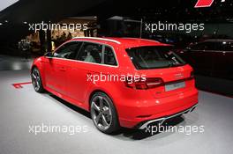 Audi RS3 Sportback 07-08.03.2017. Geneva International Motor Show, Geneva, Switzerland. www.xpbimages.com, EMail: requests@xpbimages.com - copy of publication required for printed pictures. Every used picture is fee-liable. © Copyright: Photo4 / XPB Images