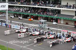 The grid before the start of the race. 03.09.2017. FIA World Endurance Championship, Rd 5, 6 Hours of Mexico, Mexico City, Mexico.