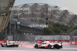 Mike Conway (GBR) / Kamui Kobayashi (JPN) / Jose Maria Lopez (ARG) #07 Toyota Gazoo Racing Toyota TS050 Hybrid. 02.09.2017. FIA World Endurance Championship, Rd 5, 6 Hours of Mexico, Mexico City, Mexico.