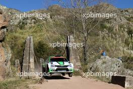 Pontus Tidemand (SWE)-Jonas Andersson (SWE) Skoda Fabia R5 WRC2, Skoda Motorsport 28-30.04.2017. FIA World Rally Championship, Rd 5, Rally Argentina, Villa Carlos Paz, Argentina.