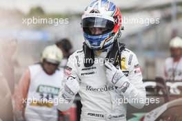 Race winner Paul Di Resta (GBR) Mercedes-AMG Team HWA, Mercedes-AMG C63 DTM celebrates in parc ferme. 02.06.2018, DTM Round 3, Hungaroring, Hungary, Saturday.