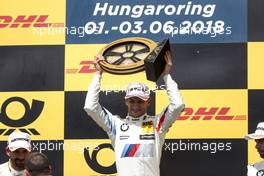 Podium: Race winner Marco Wittmann (GER) BMW Team RMG, BMW M4 DTM. 03.06.2018, DTM Round 3, Hungaroring, Hungary, Sunday.