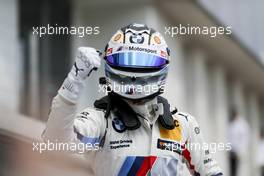 Race winner Marco Wittmann (GER) BMW Team RMG, BMW M4 DTM celebrates in parc ferme. 03.06.2018, DTM Round 3, Hungaroring, Hungary, Sunday.