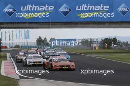 Lucas Auer (AUT) Mercedes-AMG Team HWA, Mercedes-AMG C63 DTM leads at the start of the race. 03.06.2018, DTM Round 3, Hungaroring, Hungary, Sunday.