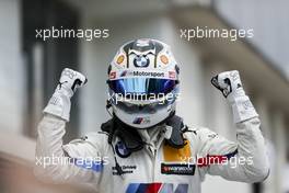 Race winner Marco Wittmann (GER) BMW Team RMG, BMW M4 DTM celebrates in parc ferme. 03.06.2018, DTM Round 3, Hungaroring, Hungary, Sunday.