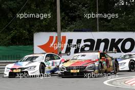 Marco Wittmann (GER) (BMW Team RMG - BMW M4 DTM)  und Edoardo Mortara (ITA) (HWA AG - Mercedes-AMG C 63 DTM)   23.06.2018, DTM Round 4, Norisring, Germany, Saturday.