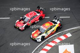 Rene Rast (GER) (Audi Sport Team Rosberg - Audi RS5 DTM)  und Augusto Farfus (BRA) (BMW Team RMG - BMW M4 DTM)   24.06.2018, DTM Round 4, Norisring, Germany, Sunday.
