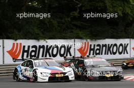 Marco Wittmann (GER) (BMW Team RMG - BMW M4 DTM)  und Daniel Juncadella (ESP) (HWA AG - Mercedes-AMG C 63 DTM)   24.06.2018, DTM Round 4, Norisring, Germany, Sunday.