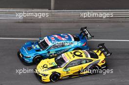 Gary Paffett (GBR) (HWA AG - Mercedes-AMG C 63 DTM)  und Timo Glock (GER) (BMW Team RMG - BMW M4 DTM)   24.06.2018, DTM Round 4, Norisring, Germany, Sunday.