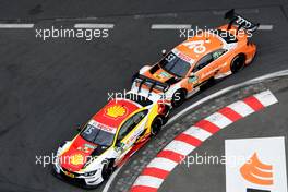 Augusto Farfus (BRA) (BMW Team RMG - BMW M4 DTM)  und Jamie Green (GBR) (Audi Sport Team Rosberg - Audi RS5 DTM)  24.06.2018, DTM Round 4, Norisring, Germany, Sunday.