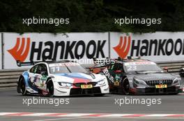 Marco Wittmann (GER) (BMW Team RMG - BMW M4 DTM) und Daniel Juncadella (ESP) (HWA AG - Mercedes-AMG C 63 DTM)  24.06.2018, DTM Round 4, Norisring, Germany, Sunday.