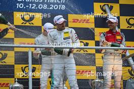 Gary Paffett (GBR) (HWA AG - Mercedes-AMG C 63 DTM) , Paul Di Resta (GBR) (HWA AG - Mercedes-AMG C 63 DTM)  und Rene Rast (GER) (Audi Sport Team Rosberg - Audi RS5 DTM) 12.08.2018, DTM Round 6, Brands Hatch, England, Sunday.