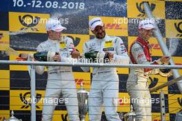  Gary Paffett (GBR) (HWA AG - Mercedes-AMG C 63 DTM) , Paul Di Resta (GBR) (HWA AG - Mercedes-AMG C 63 DTM)  und Rene Rast (GER) (Audi Sport Team Rosberg - Audi RS5 DTM) 12.08.2018, DTM Round 6, Brands Hatch, England, Sunday.