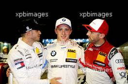 Edoardo Mortara (ITA) (HWA AG - Mercedes-AMG C 63 DTM) , Joel Eriksson (SWE) (BMW Team RBM - BMW M4 DTM)  und Rene Rast (GER) (Audi Sport Team Rosberg - Audi RS5 DTM)   26.08.2018, DTM Round 7, Misano, Italy, Sunday.