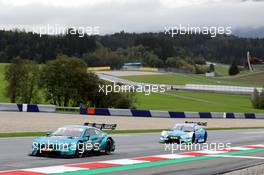 Gary Paffett (GBR) (HWA AG - Mercedes-AMG C 63 DTM)  und Robin Frijns (NL) (Audi Sport Team Abt - Audi RS5 DTM)   22.09.2018, DTM Round 9, Spielberg, Austria, Saturday.