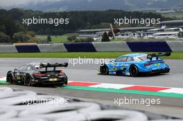 Sebastian Orgier (FRA) (HWA AG - Mercedes-AMG C 63 DTM)  und Robin Frijns (NL) (Audi Sport Team Abt - Audi RS5 DTM)   22.09.2018, DTM Round 9, Spielberg, Austria, Saturday.