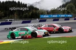 Nico Müller (SUI) (Audi Sport Team Abt - Audi RS5 DTM)  und Rene Rast (GER) (Audi Sport Team Rosberg - Audi RS5 DTM)   22.09.2018, DTM Round 9, Spielberg, Austria, Saturday.