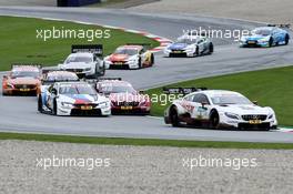 Marco Wittmann (GER) (BMW Team RMG - BMW M4 DTM)  und Edoardo Mortara (ITA) (HWA AG - Mercedes-AMG C 63 DTM)  22.09.2018, DTM Round 9, Spielberg, Austria, Saturday.