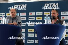 Pressekonfernz mit Gerhard Berger (DTM-Chef) und Dr. Florian Kamelger (Gründer AF-Racing und Team Principal von R-Motorsport)  12.10.2018, DTM Round 10, Hockenheimring, Germany, Friday.