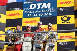 Robin Frijns (NL) (Audi Sport Team Abt - Audi RS5 DTM) , Rene Rast (GER) (Audi Sport Team Rosberg - Audi RS5 DTM)  und Timo Glock (GER) (BMW Team RMG - BMW M4 DTM)   13.10.2018, DTM Round 10, Hockenheimring, Germany, Saturday.