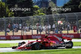Kimi Raikkonen (FIN) Ferrari SF71H. 23.03.2018. Formula 1 World Championship, Rd 1, Australian Grand Prix, Albert Park, Melbourne, Australia, Practice Day.