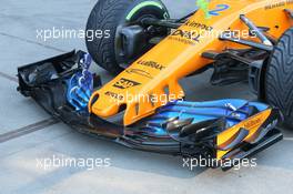 McLaren front wing. 23.03.2018. Formula 1 World Championship, Rd 1, Australian Grand Prix, Albert Park, Melbourne, Australia, Practice Day.