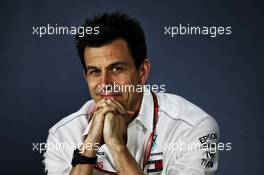 Toto Wolff (GER) Mercedes AMG F1 Shareholder and Executive Director in the FIA Press Conference. 23.03.2018. Formula 1 World Championship, Rd 1, Australian Grand Prix, Albert Park, Melbourne, Australia, Practice Day.