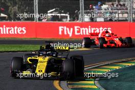 Nico Hulkenberg (GER) Renault Sport F1 Team RS18. 23.03.2018. Formula 1 World Championship, Rd 1, Australian Grand Prix, Albert Park, Melbourne, Australia, Practice Day.