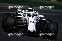 Lance Stroll (CDN) Williams FW41. 23.03.2018. Formula 1 World Championship, Rd 1, Australian Grand Prix, Albert Park, Melbourne, Australia, Practice Day.
