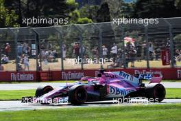 Sergio Perez (MEX) Sahara Force India F1 VJM11. 23.03.2018. Formula 1 World Championship, Rd 1, Australian Grand Prix, Albert Park, Melbourne, Australia, Practice Day.