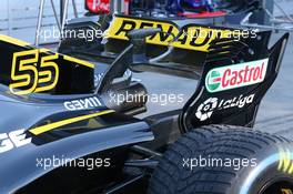 Renault rear wing. 23.03.2018. Formula 1 World Championship, Rd 1, Australian Grand Prix, Albert Park, Melbourne, Australia, Practice Day.
