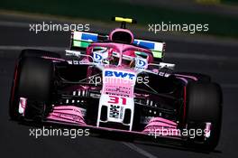 Esteban Ocon (FRA) Sahara Force India F1 VJM11. 23.03.2018. Formula 1 World Championship, Rd 1, Australian Grand Prix, Albert Park, Melbourne, Australia, Practice Day.